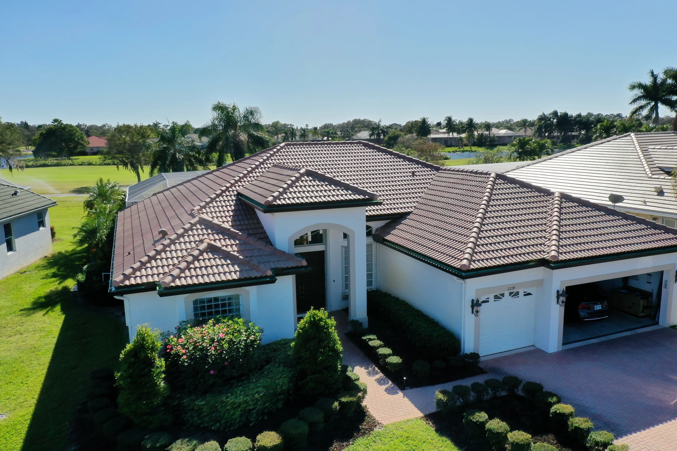 Completed roof installed by expert Florida tile roofing contractor ensuring quality and durability.
