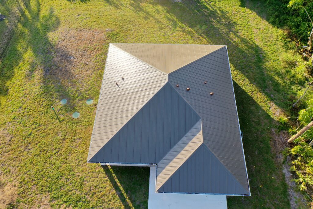 Fort Pierce Home Gets a Durable Crimp Metal Roof in Medium Bronze 1