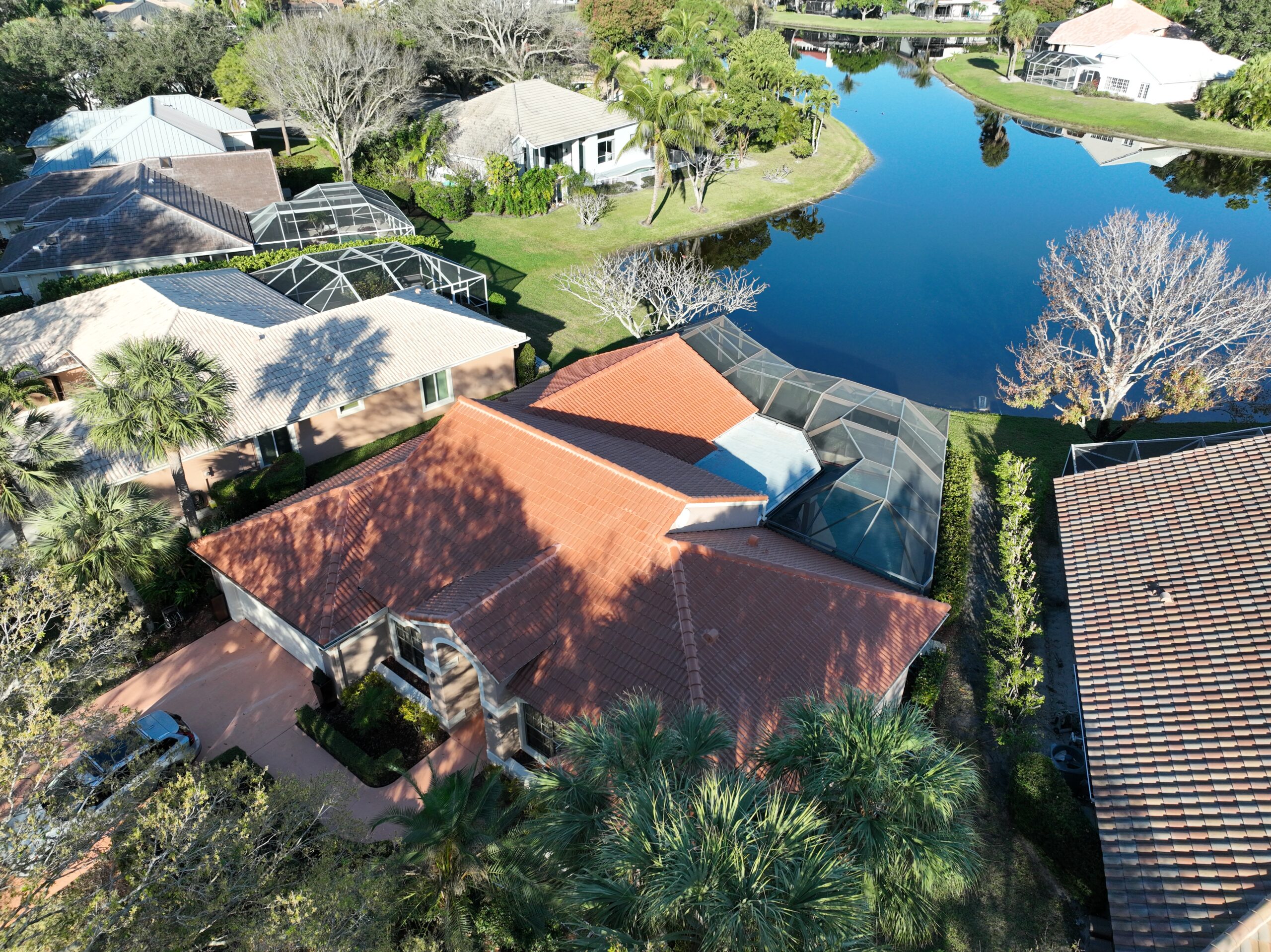 Florida Code-Compliant Boral Estate Terra-Cotta Tile Roof Installation 3