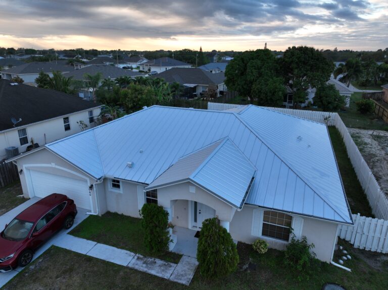 A Fresh Start with a Sleek Silver Metal Roof in Vero Beach, Florida 1